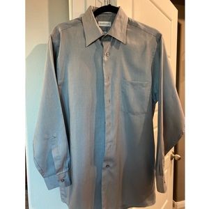 Van Heusen long sleeve grey button dress shirt